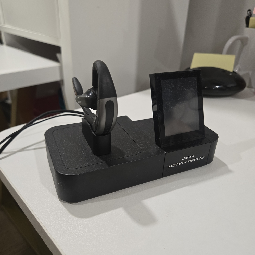 Jabra Motion Office WHB006 Bluetooth Headset with Touchscreen Base Station